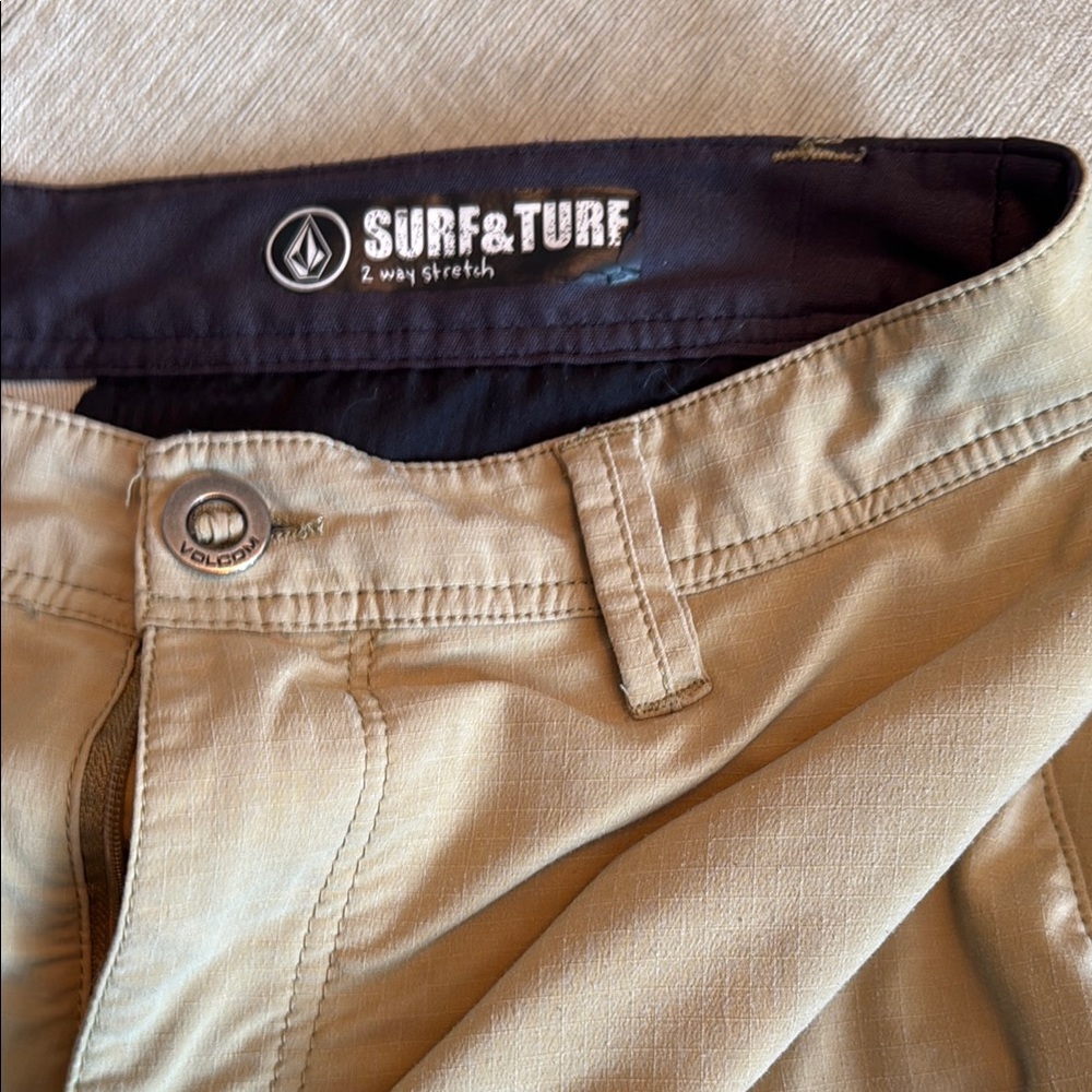 Volcom Surf & Turf Khaki Shorts